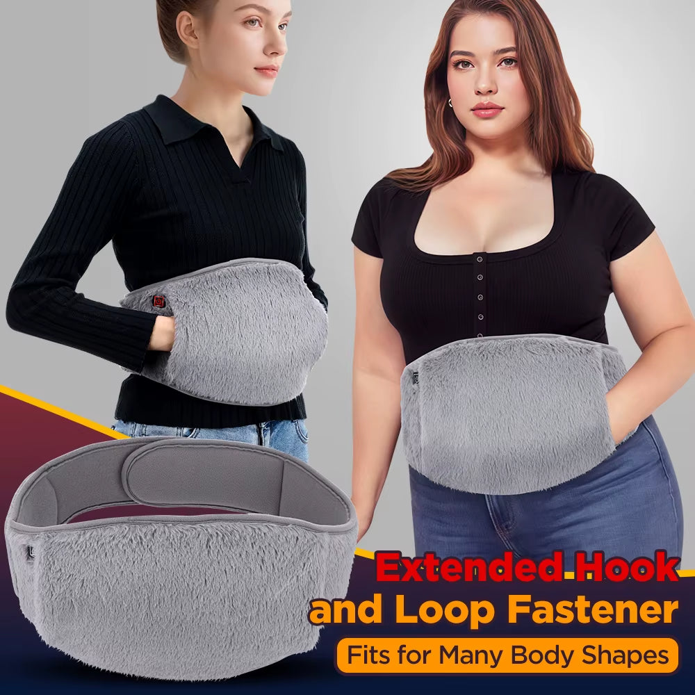 Cold-Proof Uterus Warming Belt Electric Heated Abdomen Waist Warmer Artifact Graphene Heating Stomach Soft Hand Warming Pad