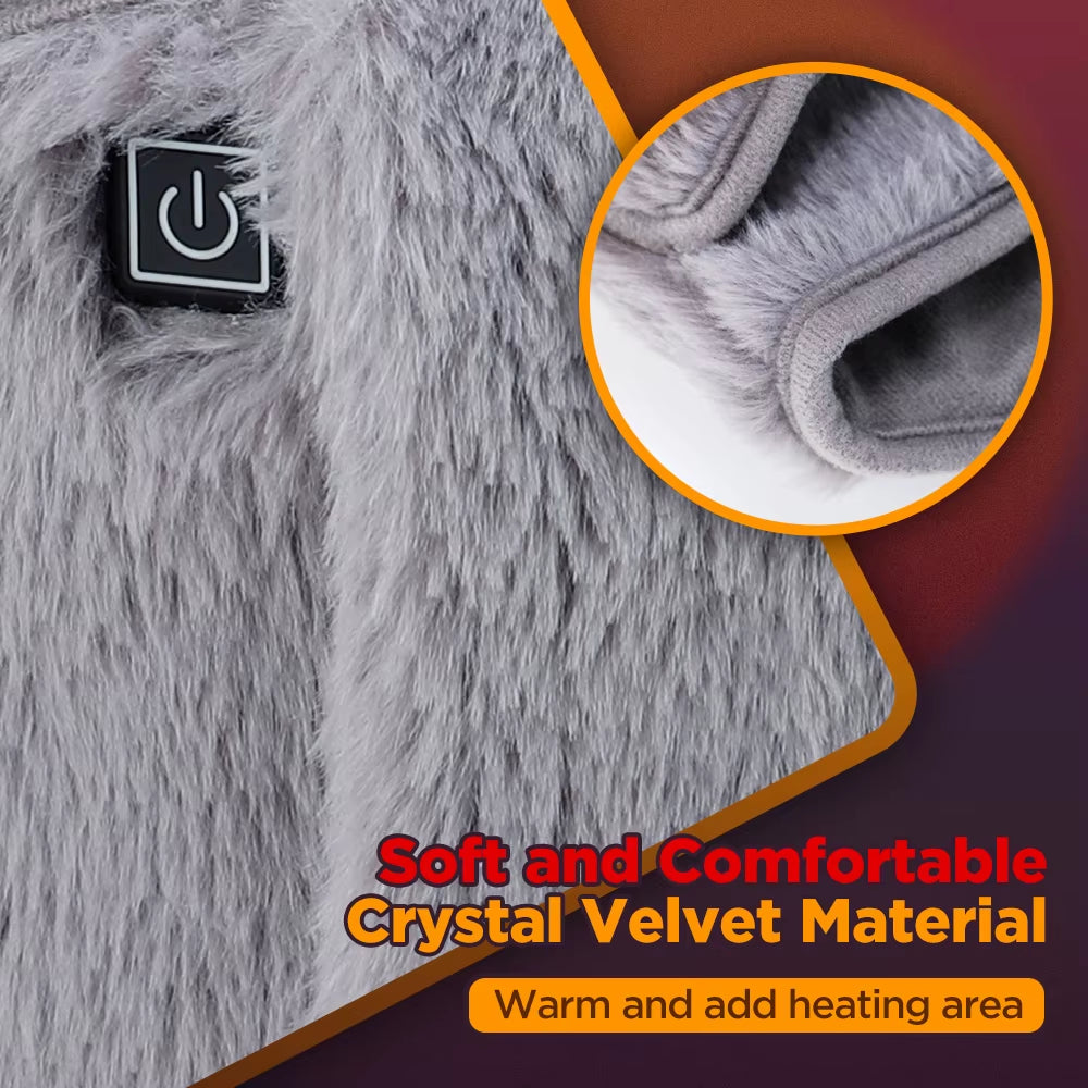 Cold-Proof Uterus Warming Belt Electric Heated Abdomen Waist Warmer Artifact Graphene Heating Stomach Soft Hand Warming Pad